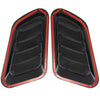 1 Pair Universal Car Fender Front Bonnet Vents Hood Decorative Side Air Flow Intake Scoop Turbo Bonnet Vent Cover Adhesive Tape