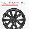 4PCS Design For TESLA Model 3 2017-2023 18 Inch Blade Wheel Cover Hubcaps Only For Model 3 Can't Be Used On Model 3 Highland