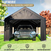 Heavy Duty 12' x 20' Portable Garage Carport, Canopy with Side-Opening Door & Roll-Up Windows