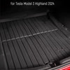 Mats de maletín para Tesla Model 3 Highland 2024 Libros de carga Flexi TPE Flexi TPE +Mat