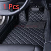 Custom 3D Car Floor Mats for Peugeot 5008 2017-2023 Hyundai Kona ENCINO i30 2009-2012 Interior Accessories Artificial Leather