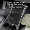 Pango de protección del panel de control central del automóvil para Tesla Modelo 3 Y Fibra de carbono ABS Modelo Y Central Consola Sticker 2017-2020