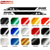 2 Pcs Door Side Stripes Skirt Sticker Mountain Off Road Carbon Fiber Vinyl Decal For BYD Shark Pick Up 2024 2025 Accessories