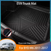 Para BYD M6 2011 ~ 2017 2012 2013 Bandeja de accesorios trasero Tieta de la alfombra de la alfombra del tronco Almohadilla de almacenamiento impermeable