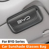 Car Glasses Storage Case For BYD Atto3 Han Song plus Seagyll V2l Dolphin F3 E6 G3 I3 Ea1 Car Sun Visor Sunglasses Storage Holder