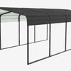 Heavy Duty Metal Carport, Outdoor Garage Car Shelter Shade with Heavier Metal Frame, Metal Roof & Bolts for Car