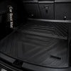 Para Tesla Model Y Plain TPE Cargo Liner Sets Tunk Mat & Sides Protector de alfombra de pared y tapa trasera del asiento delantero/revestimiento de arranque inferior