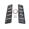 Air Flow Intake Universal Scoop Bonnet Side Fender Car Decorative Cover Hood Vent Louver Cooling Panel Trim Set