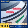 Real Carbon Fiber 2023 para Tesla Mode Y Model 3 Trunk Wing Spoiler 2017-2022 Accesorios de spoiler de autos originales de fibra de carbono real