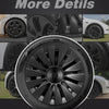 4PCS Design for TESLA Model Y 2020-2024 Vehicle Full Coverage Blade Wheel Cover Cap 19 Inches Hubcaps  Automobile Accessories