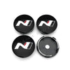 4Pcs 56mm 60mm N Line Car Wheel Center Hub Cap Cover Emblem Stickers For Hyundai NLine Sonata Tucson Azera Elantra Veloster Kona