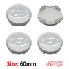 4PCS 60MM 65MM Wheel Centre Rim Caps Emblem For Hyundai I10 I20 I30 I40 IX20 IX35 Tucson Solaris Accent Auto Accessories