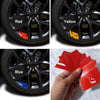 6Pcs Nline Car Wheel Sticker For Hyundai Models