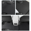 BEVO All Weather Floor Mats Trunk Mat for Hyundai Ioniq 5 Limited 2022 - 2024 XPE Cargo Liner Rear Backrest Pad Accessories