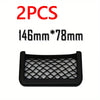 Car Storage Bag Nets Adhesive Auto Seat Organizer Door Side Net Pocket Multifunction 15-20cm Resilient Car Styling Storage Nets