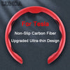 Car Steering Wheel Cover Carbon Fiber Booster Cover For Tesla Model 3 Highland Model Y Model X Car Interior Accessories