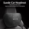 For BYD F3 E6 Yuan Plus Atto F0 Song Max 2011 2020 Suede Car Headrest Neck Support Seat Soft Neck Pillow Interior Accessories