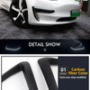 2022 New Car Front Blade Trim For Tesla Model 3 / Y Accessories Carbon Fiber ABS Black Matte White Model3 Tesla Three