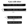 3D Carbon Fiber Car Sticker Auto Door Sill Side DIY Paste Protector Strip For BYD F3 E6 Yuan Plus Atto F0 G3 I3 Ea1 Song Max