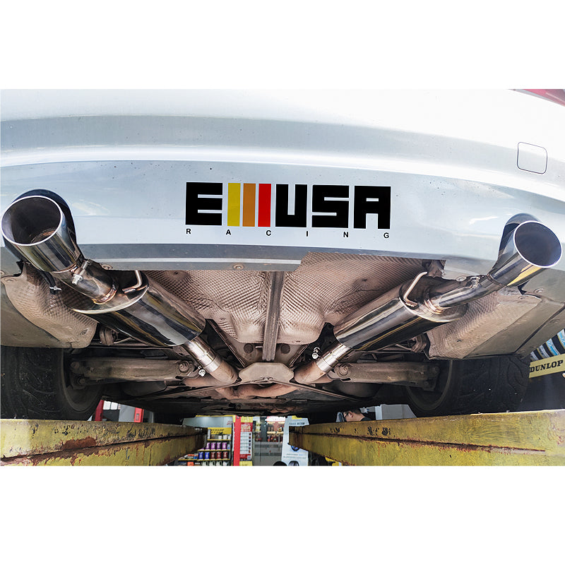 EM-016 2007-2013 BMW 335i 335is N54 N55 SS Exhaust Muffler With Tips