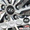 4PCS 60MM 65MM Wheel Centre Rim Caps Emblem For Hyundai I10 I20 I30 I40 IX20 IX35 Tucson Solaris Accent Auto Accessories