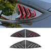 For Tesla Model 3 2017-21 2022 ABS Carbon Car Rear Window Glass Rear Triangular Shutter Decorative Sticker Exterior Accessories