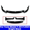 Front Bumper Front Lip Shovel Kit Compatible for Tesla Model 3 2017-2023 Model Y 2017-2024 Body Spoiler Splitter kit