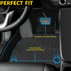 Alfombras de piso de todo el clima para Hyundai Ioniq 6 2023 2024 Liner de carga Trunk Trunk Cargo Mat