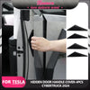 4pcs Cybertruck Hidden Door Handle For 2024 Tesla Cyber Pickup Fingerprint Resistant Door Handle Auto Modified Accessories