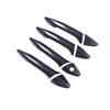 For Hyundai i30 2012 2013 2014 2015 2016 Chrome Carbon Fiber Car Door Handle Cover Trim Set Stickers Styling Accessories