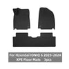 Compatible para Hyundai Ioniq 6 2023-2024 esteras de piso XPE, accesorios de alfombrillas anti-patada y anti sharning de troncos