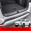 For BYD Seal U Sealion 6 Song Plus 2024 2025 Car Styling Trunk Stainless steel Threshold Strip Tailgate Anti Kick Accessories