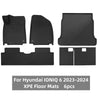 Compatible para Hyundai Ioniq 6 2023-2024 esteras de piso XPE, accesorios de alfombrillas anti-patada y anti sharning de troncos