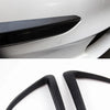 2022 New Car Front Blade Trim For Tesla Model 3 / Y Accessories Carbon Fiber ABS Black Matte White Model3 Tesla Three