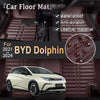 LHD Car Mat de cuero para Byd Dolphin 2021 ~ 2024 2022 2023 PIEZAS DE PISTA CONSEJO PIEZAS DE PANEL DE COOL