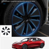 Car Wheel Tire Hub Cover Sticker Trim PVC Carbon Fiber For Tesla Model 3 Highland 2024 Exterior Replacement