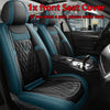 Leather Car Seat Covers for Hyundai Accent Santa Fe Creta Tucson 2019 Kona Getz iX35 iX25 i40 Ioniq Veloster for Vehicle Parts