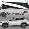 2pc Car Fender Side Vents Air Wing Vent Trim Sticker For Hyundai Tucson Santa Fe Elantra Kona i30 i20 ix25 ix35 Veloster Solaris