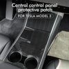 Pango de protección del panel de control central del automóvil para Tesla Modelo 3 Y Fibra de carbono ABS Modelo Y Central Consola Sticker 2017-2020