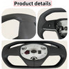 New Cybertruck Yoke Steering wheel Nappa leather heated hexagon yoke handle For Tesla Model Y Model 3 2019-2023