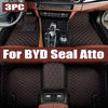 Car Special Floor Mat for BYD Seal Atto 4 2022 2023 2024 Foot TPE Liner Storage Pad Custom Waterproof Cover Space Rug Accessorie