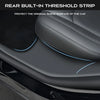 2pcs Rear Door Sill Guards For Tesla Model Y ABS Inner Protector Plate Cover Trim Car Anti-Dirty Bumper Welcome Pedal Kick Pad