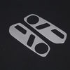 2 PCS Car Front Seat Adjustment Switch Panel Cover Trim Accessories Silver Aluminum Alloy For Rivian R1T R1S 2022 2023