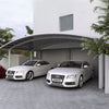 Aluminum Free Standing M Style Outdoor Carport For 2 Cars, M Type UV Protection Aluminum Garage Double Carport