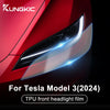 Headlight Protective Film for Tesla Model 3 Highland 2024 ppf Headlamp Taillight Light Center Console Film Car Accessories