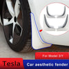 2022 Model 3 Y Mud Flaps For Tesla Model 3/Y Accessories Mudguards Splash Guards Fender Matte Black Carbon Fiber ABS Model