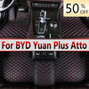 RHD Carpets For BYD Yuan Plus Atto 3 2021 2022 2023 Car Floor Mats Auto Interior Accessories Automobiles Custom Parts Waterproof