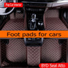 Car Special Floor Mat for BYD Seal Atto 4 2022 2023 2024 Foot TPE Liner Storage Pad Custom Waterproof Cover Space Rug Accessorie