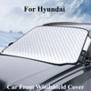 Para Hyundai Ioniq 6 New Grand Prix Gn7 Kona Car Cubierta del parabrisas delantero Sunshade Anti-Snow Shield Cubierta impermeable de heladas de hielo