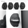 Auto Door Lock Cover For Tesla Model Y 3 2017-2024 Car-Styling Carbon Fiber Pattern Soft Protection Accessories